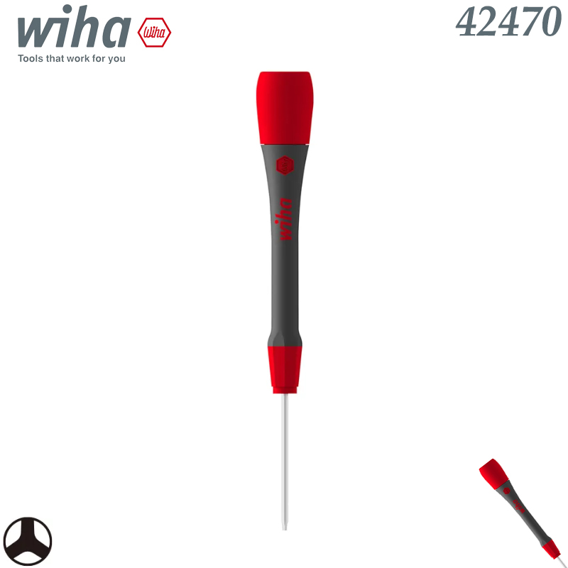 Electronics Repair Game - Wiha 42470 Y000×40mm Präzisions-Tri-Wing-Schraubendreher, rutschfester Mini-Schraubendreher