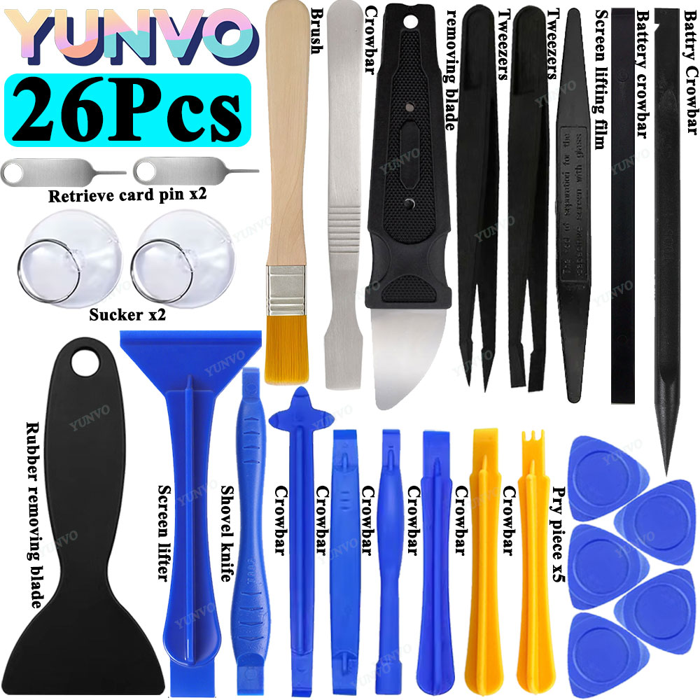 Phone Opening Tool - Universelles Bildschirmöffnungs-Werkzeugset, Plastik-Spudger Demontagewerkzeuge für iPhone,