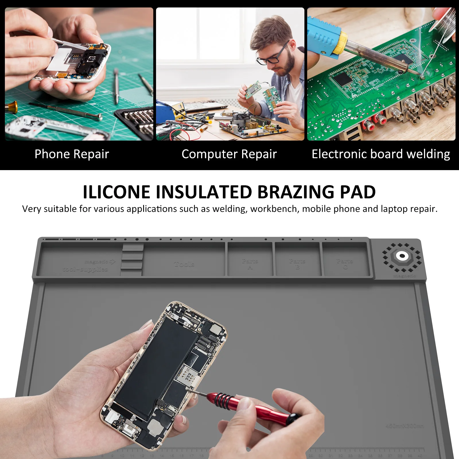 Lötstation Matte Silikon Arbei – Electronics Repair Workstation Bewertung und Preis